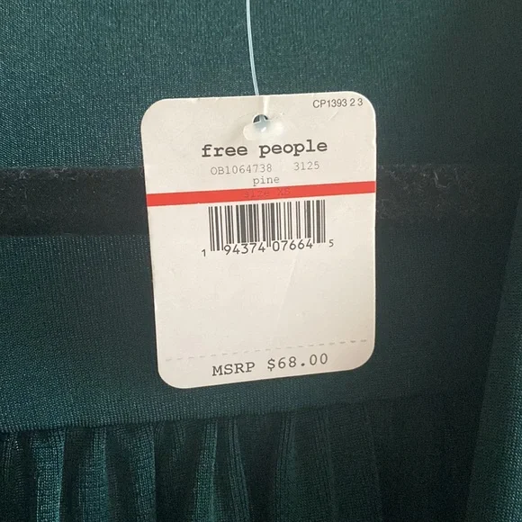 Free People Turnt Bodysuit in Pine NWT. Size XS - Picture 10 of 13